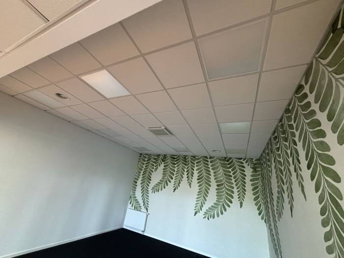 Raum mit neuer Decke